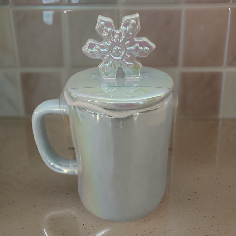 NEW Rae Dunn Artisan Collection by Magenta “SNOW DAY” ceramic coffee tea Mug - Picture 2 of 13